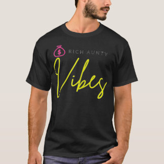 Camiseta A tia rica vibra moda diária feminina E