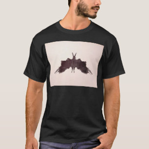 Camiseta A tinta do teste de Rorschach borra a traça do