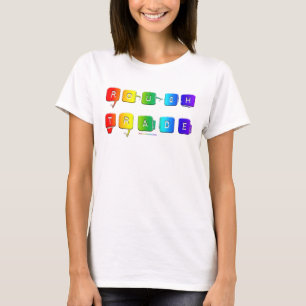 Camiseta A tipografia queer pop de SlipperyJoe com gíria de