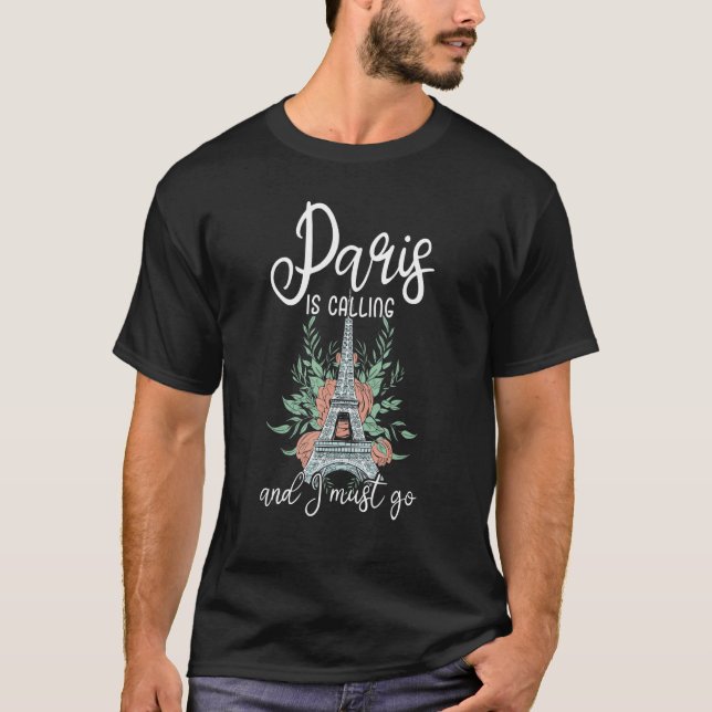 Camiseta A Torre Eiffel Paris Francesa Liga E Eu (Frente)