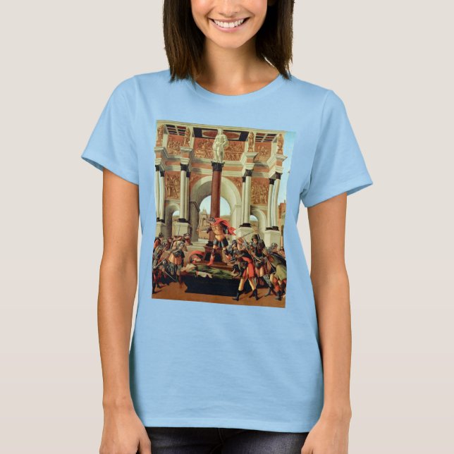 Camiseta A Tragédia de Lucretia de Sandro Botticelli (Frente)