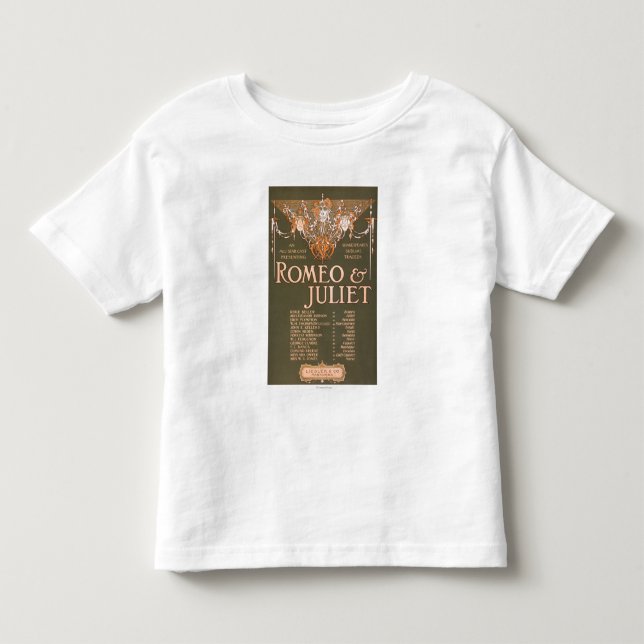 Camiseta A tragédia sublime "Romeo & Juliet " de Shakepeare (Frente)