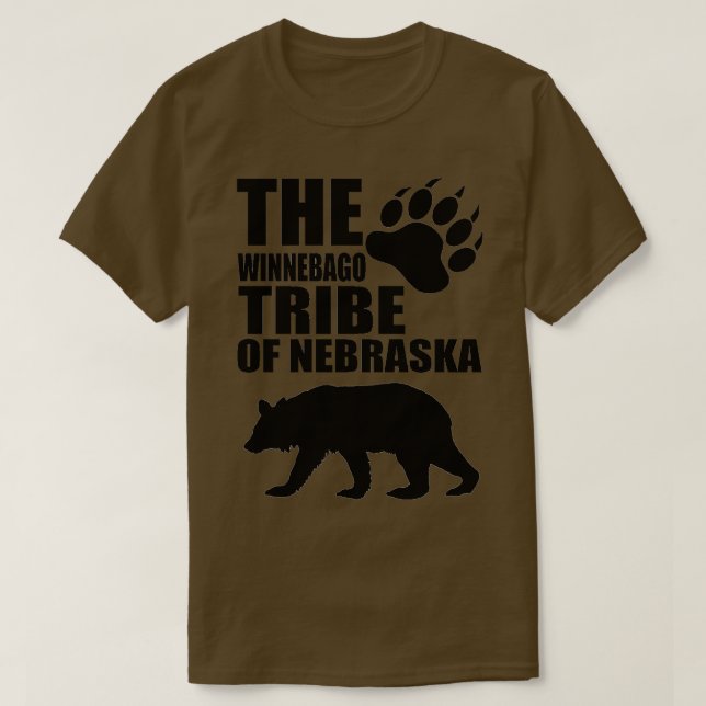 CAMISETA A TRIBO WINNEBAGO DE NEBRASKA (Frente do Design)