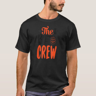 Camiseta A Tripulação Assustadora Pumpkin Bat Cat Halloween