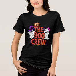 Camiseta A Tripulação Boo Fantasmas de Halloween e Desenho