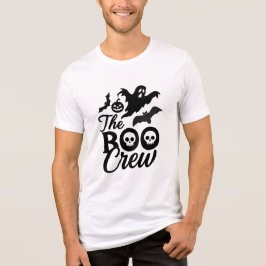 Camiseta A Tripulação Boo Halloween Crânio & Fantasma Assus
