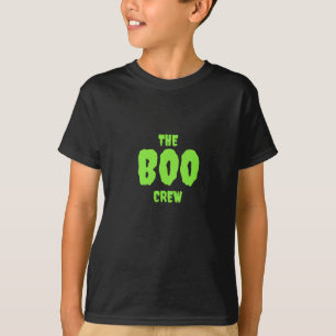 Camiseta A Tripulação BOO, Verde em Preto