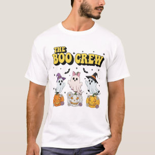 Camiseta A Tripulação do Boo - Fantasmas Bonitos do Hallowe