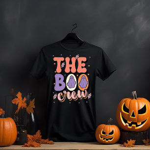 Camiseta A Tripulação do Boo Retro Halloween