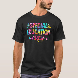 Camiseta A Tripulação Especial De Educação Tie Dye Voltou P