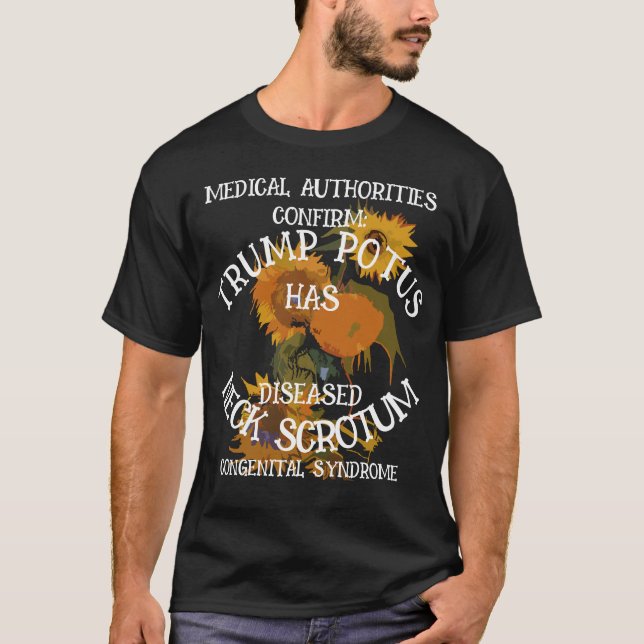 CAMISETA A TRUMP CONFIRMADA POSSUI SÍNDROME DE SCROTUM NECK (Frente)