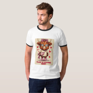 Camiseta A Turma Está Silenciosa Citação de Atitude Elega