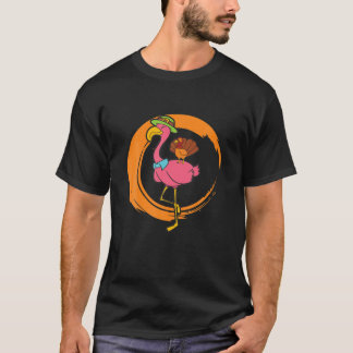 Camiseta A Turquia Bonita Dirigindo Uma Ação De Graças Flam
