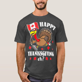 Camiseta A Turquia está correndo com a bandeira do Canadá F
