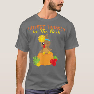 Camiseta A Turquia Mais Cura No Relógio Feliz Dia De Ação D