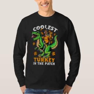 Camiseta A Turquia Mais Fria No Patch O Dinossauro Rex Da T