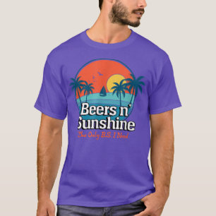 Camiseta A única BS que eu preciso é Cervejas e Luz do Sol
