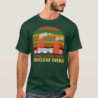 Camiseta A Única Energia Limpa É A Energia Nuclear Atom