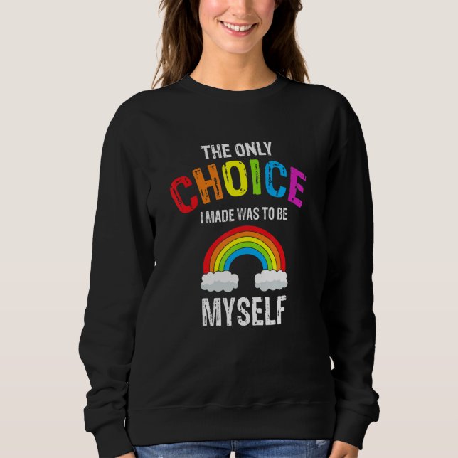 Camiseta A Única Escolha Que Fiz Foi Ser Eu Mesmo Retro Pre (Frente)