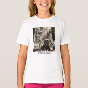 Camiseta A única foto conhecida de Pinóquio e sua mãe