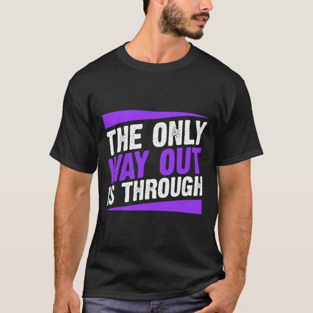 Camiseta A Única Saída É Através Do Vício Final (Frente)