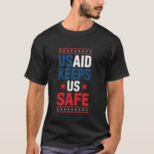 Camiseta A USAID nos mantém em segurança