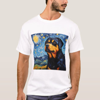 Camiseta A Usina Canina de Starry Night - Um Tributo na Vin