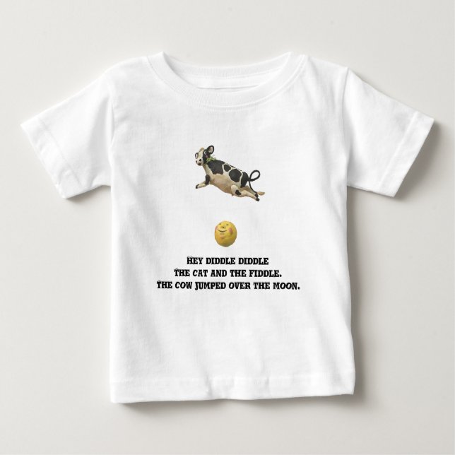 Camiseta A Vaca Saltou Sobre A Lua (Frente)