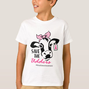 Camiseta A Vaca Senhora do Úbere Conscientização sobre Cânc