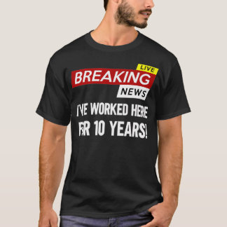 Camiseta A valorização do aniversário de trabalho do trabal