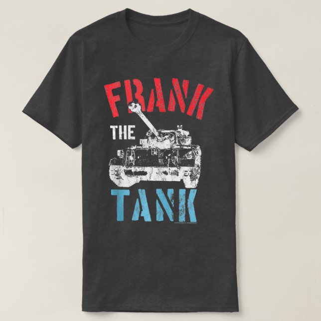 Camiseta A velha escola Frank, o tanque (Frente do Design)