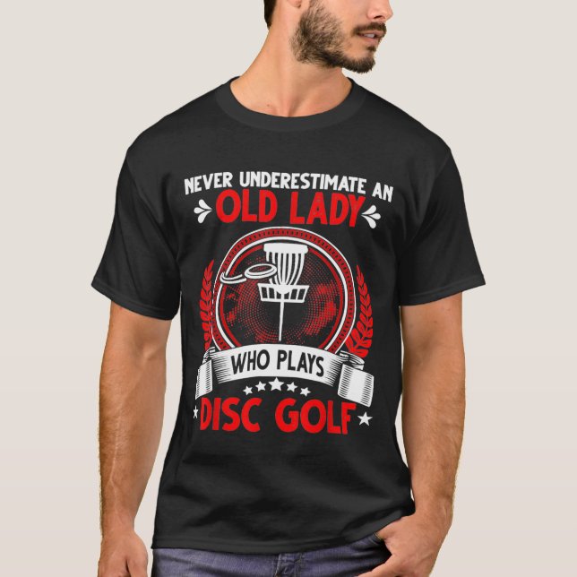 Camiseta A Velha Joga Golf De Disco (Frente)