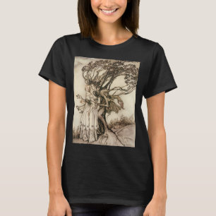 Camiseta A Velha Mulher no Bosque por Arthur Rackham