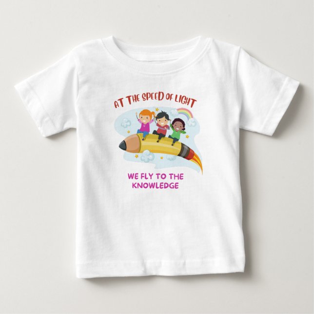 Camiseta À velocidade da luz  (Frente)