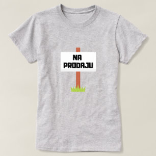 Camiseta À venda na Bósnia - na prodaju