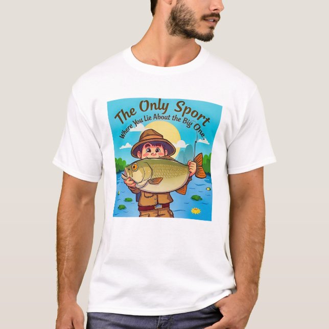 Camiseta A Verdade da Pesca (Frente)