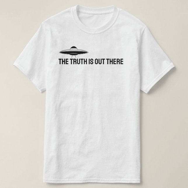 Camiseta A verdade está lá fora. (Frente do Design)