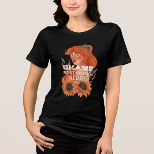 Camiseta A Vergonha Deve Mudar de Lado