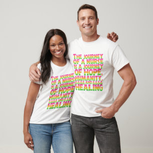 Camiseta A Viagem de uma Enfermeira é uma Viagem de Esperan