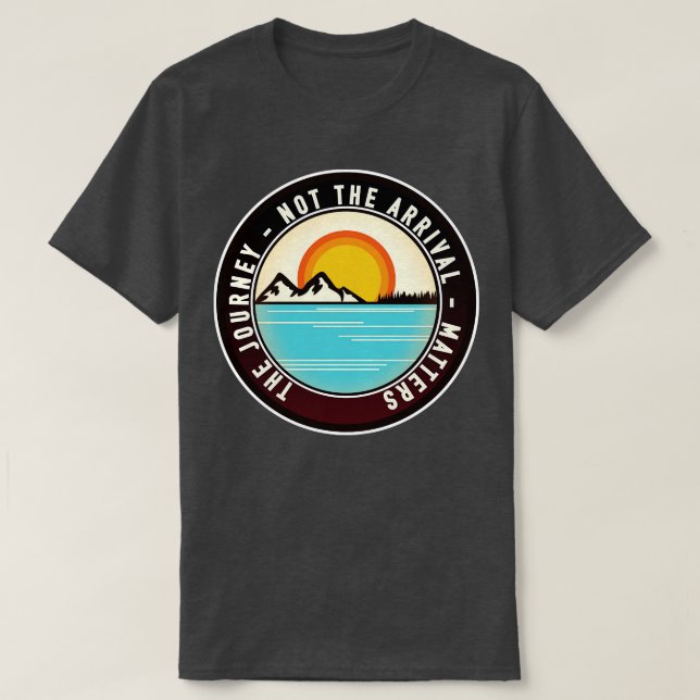 Camiseta A viagem não é a chegada (Frente do Design)