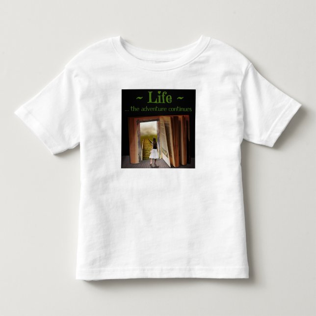 Camiseta A vida, a aventura continua (Frente)
