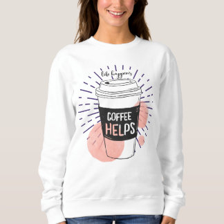 Camiseta A vida acontece café ajuda os amantes engraçados d