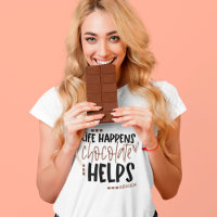 A vida acontece com o chocolate ajuda a divertir a