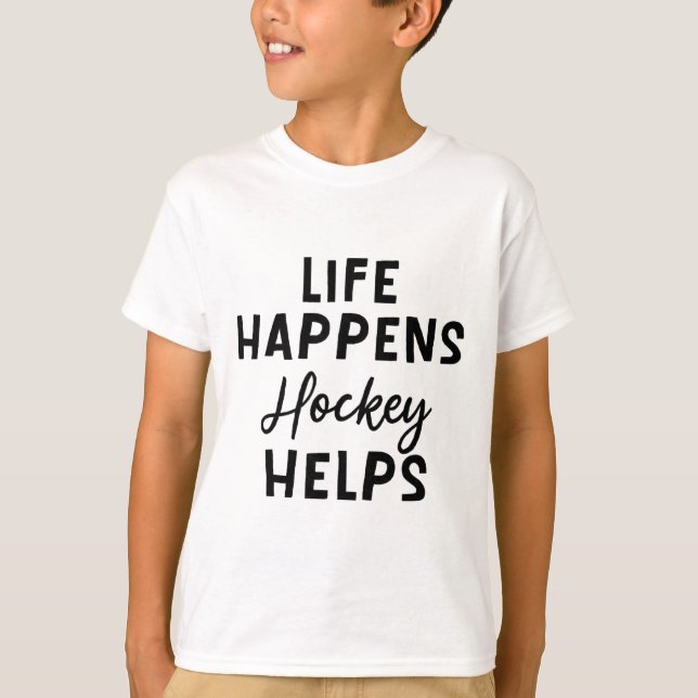 Camiseta A Vida Acontece Hóquei Ajuda _5 (Frente)