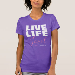 Camiseta A vida ao vivo amava a citação cristã