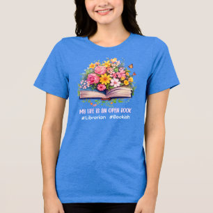 Camiseta A Vida Bibliotecária é Livro Aberto