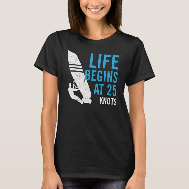 Camiseta A Vida Começa A 25 Nós (Frente)