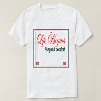 Camiseta A Vida Começa Além do Conforto