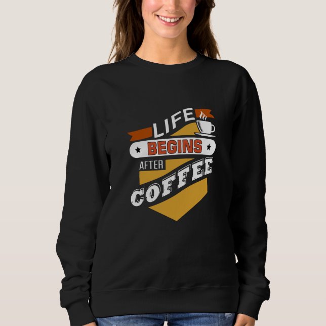 Camiseta A Vida Começa Após O Café (Frente)