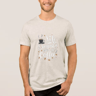Camiseta A Vida Começa Após O Café: Uma Delícia Com Mão